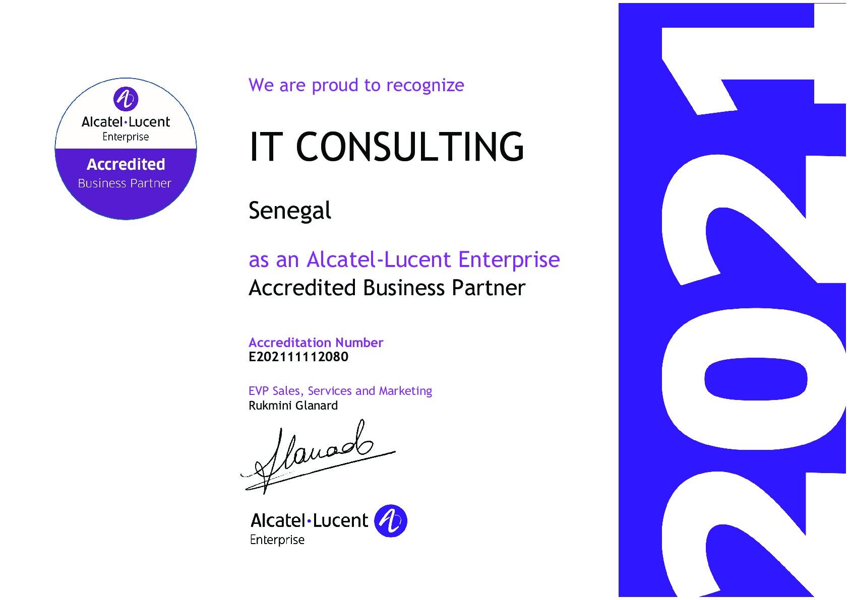 Alcatel-Lucent Enterprise Accredited Business Partner